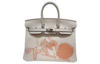 HERMES Birkin Swift Leather Birkin Bag Handbags Women's White
