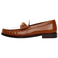 CELINE Triumphal Arch Loafers Women's Tan