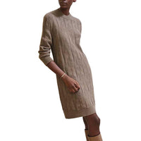HERMES FW24 Long-Sleeved Dresses Women's Gray