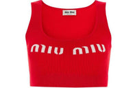 MIU MIU Tank Tops Women's Red