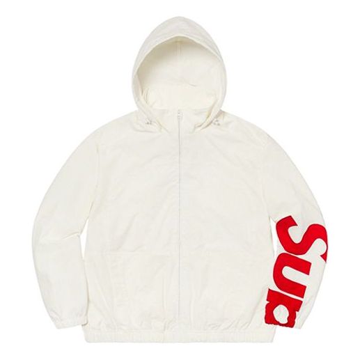 Supreme Spellout Track Jacket 'White Red' SUP-SS21-407
