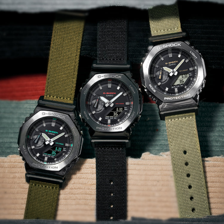 CASIO G-Shock Digital-Analog 'Sand Green' GM-2100C-5APRT