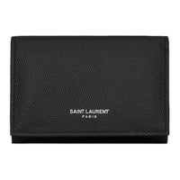 SAINT LAURENT Calfskin Key Pouch Men's Black
