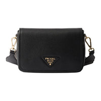PRADA Calfskin Crossbody Bag Shoulder Bag Women's Black