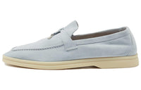 Loro Piana Summer Charms Walk Casual Single Shoes Women's Light Blue