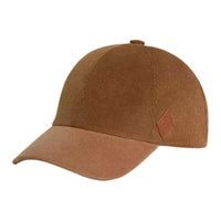 HERMES Velvet Baseball Caps Men's Camel