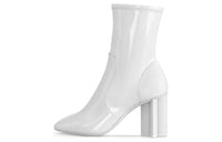 LOUIS VUITTON Silhouette Ankle Boots 8cm Women's White