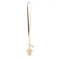LOUIS VUITTON Cow Leather Pendants Women's Beige