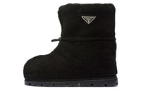 PRADA Warm Knee-High Snow Boots Women's Black