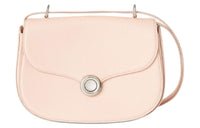 Loro Piana Cow Leather Handbag Shoulder Bag Crossbody Bag Medium Size Women's Light Pink