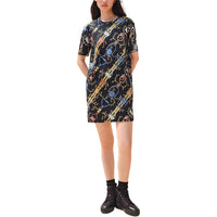 HERMES FW24 Short-Sleeved Dresses Women's Multicolor