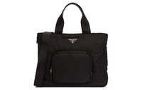 PRADA Recycled Nylon One Shoulder Handbags Women's Black
