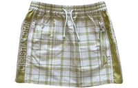 DIOR Casual Short Skirts Women's White Green