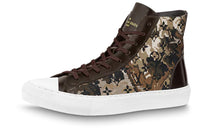 LOUIS VUITTON Tattoo Stylish Skateboarding Shoes Men's Dark Brown