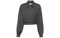 MIU MIU FW22 Cropped Coats Women's Gray