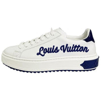 LOUIS VUITTON Time Out Low-Top Casual Shoes Unisex White Blue