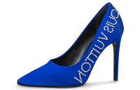 LOUIS VUITTON Call Back Slim Heel High Heels 10.5cm Women's Blue