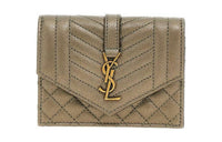 SAINT LAURENT Leather Wallet Women's Brown
