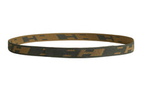 HERMES Nylon Other Belts Men's Gray Green/Brown Width: 3.2cm