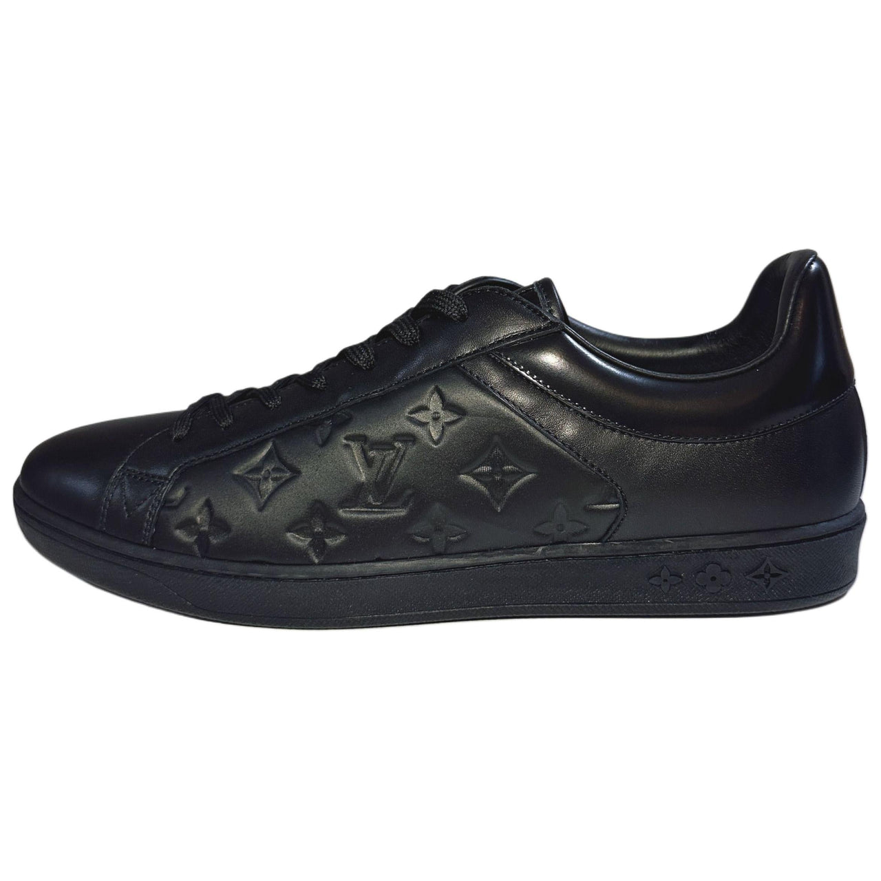 LOUIS VUITTON Low Top Skateboard Shoes Men's Black