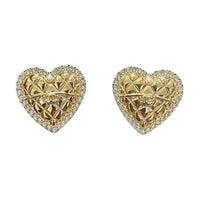 CHANEL Metal Earrings Women's Gold