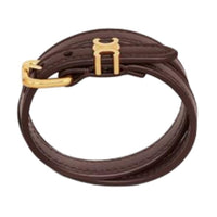 CELINE Calfskin Bracelets Unisex Brown
