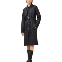 HERMES FW24 Leather Jacket Women's Black