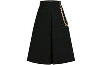 LOUIS VUITTON Casual Long Skirt Women's Black