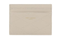 SAINT LAURENT PARIS Lambskin Business Card Holder Card Case Women's Ivory