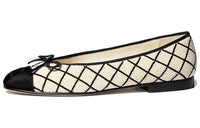 CHANEL Casual Single Shoes Women's Black White