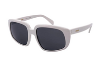 CELINE Acetate Plastic Irregular Shape Sunglasses Unisex White