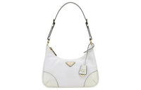 PRADA Recycled Nylon Handbag Shoulder Bag Women's White