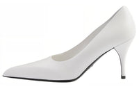 PRADA Slim Heel High Heels 8.5cm Women's White