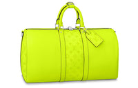 LOUIS VUITTON Keepall Bandouliere 50 Neon Yellow