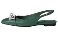 HERMES Innocente Casual Single Shoes Women's Green