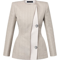 LOUIS VUITTON Asymmetrical Micro Damier Blazer
