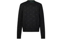 LOUIS VUITTON Lv Blason All Over Embroidered Crewneck