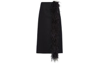PRADA High Waist Midi Skirt