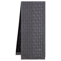 DIOR Sheep Wool Knit Scarves Men's Coal Gray