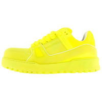 LOUIS VUITTON Trainer Maxi Low Top Skateboard Shoes Men's Yellow