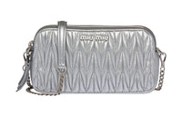 MIU MIU Leather Crossbody Bag Shoulder Bag Gray