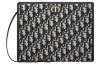 DIOR Montaigne Collection 30 Canvas Toiletry Bag Clutch 30 Women's Denim Blue