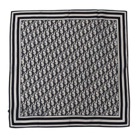 DIOR Silk Silk Scarves Women's Black