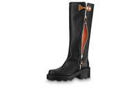 LOUIS VUITTON Knee-high Boots Women's Black