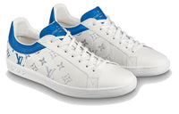 LOUIS VUITTON Luxembourg Stylish Skateboarding Shoes Unisex White Blue Gradient