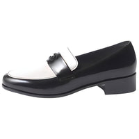 CHANEL 24B Loafers Women's Black White