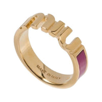 MIU MIU Enamel Metal Rings Women's Purple