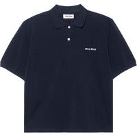 MIU MIU Logo embroidered Polo Shirt
