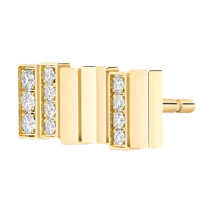 DIOR 18K Gold Stud Earrings Women's Gold