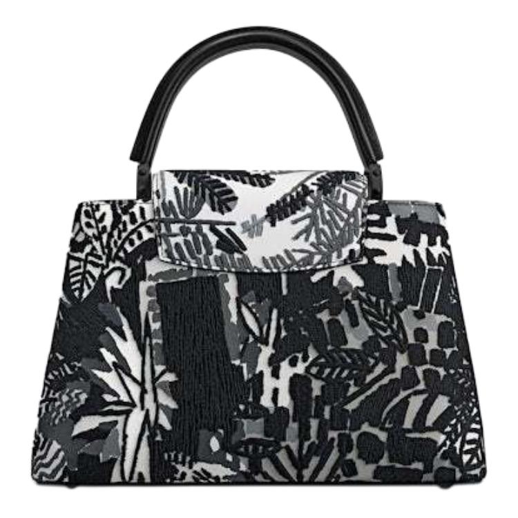 LOUIS VUITTON ArtyCapucines Jonas Wood Pm Black/White